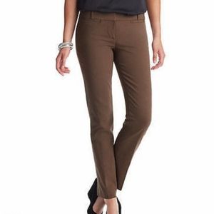 ANN TAYLOR LOFT ZOE ANKLE TAUPE PANTS Size 2 Taupe